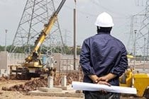 Engineer at Construction Site