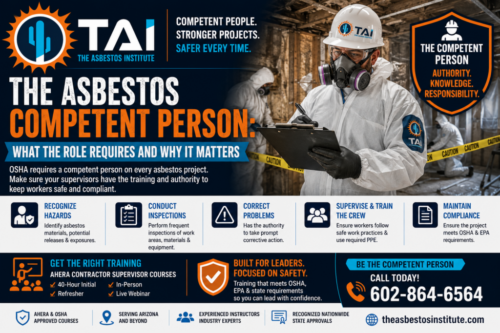 When Is an Asbestos Competent Person Required In Idaho Falls?