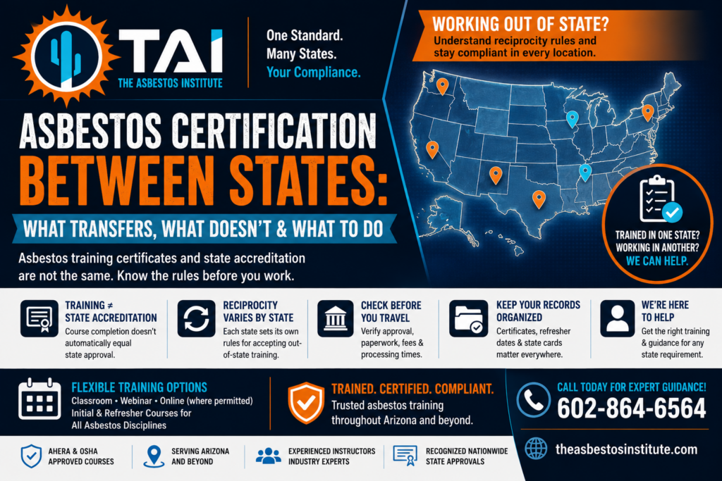 Does Asbestos Certification Transfer Between States?